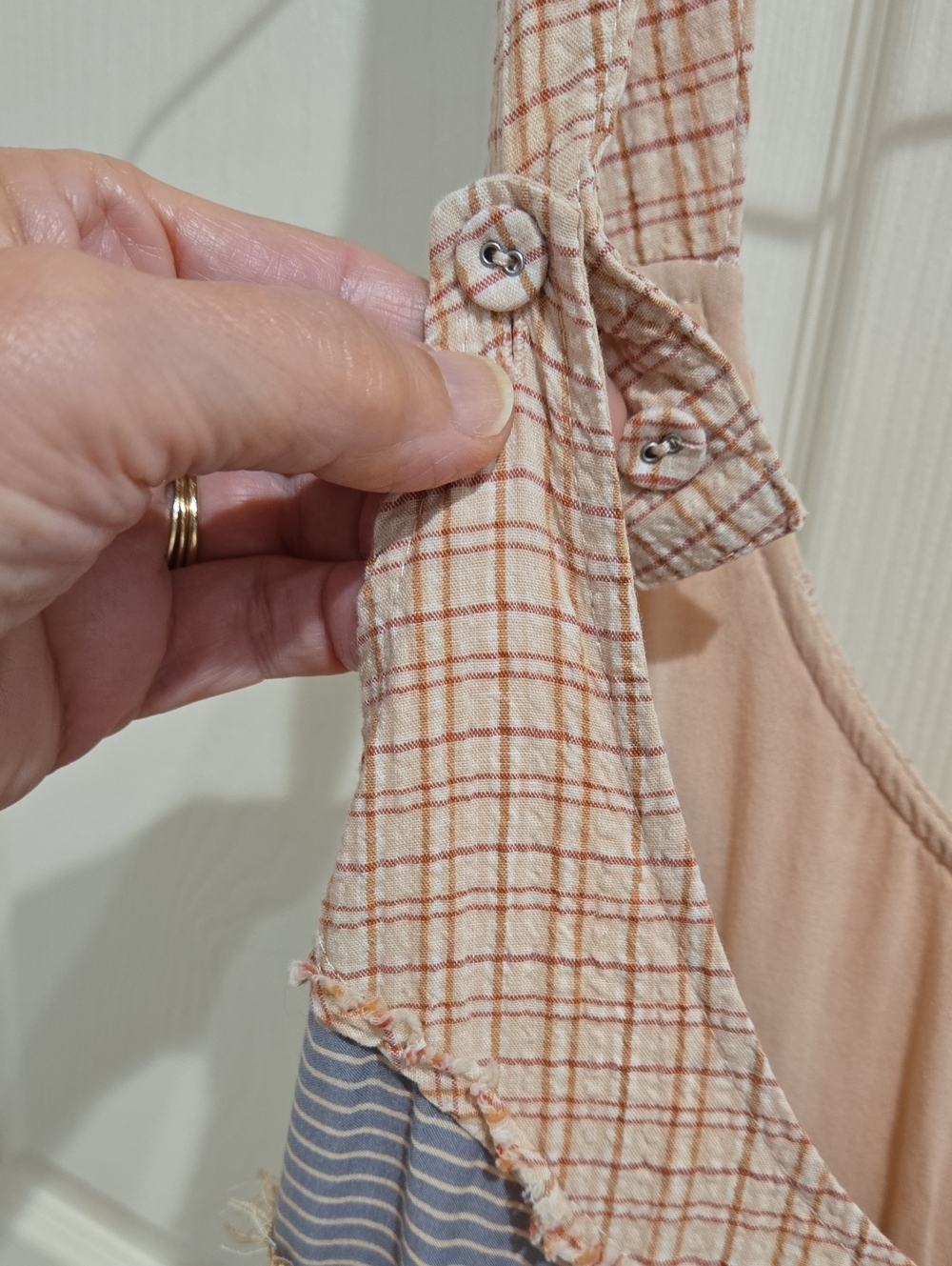 Free People COZY CRAFT Plaid Maxi Dress M - Picture 9 of 11